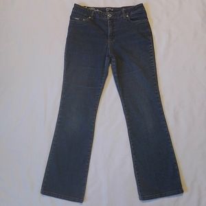 French Dressing Olivia Flair Stretch Denim Blue Jeans 6P